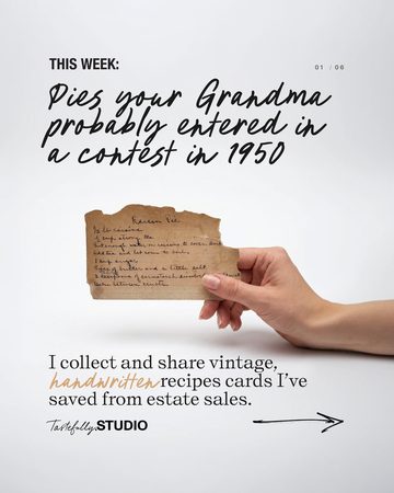 A torn Raisin Pie card from the post Pies your Grandma probably entered in a contest in 1950